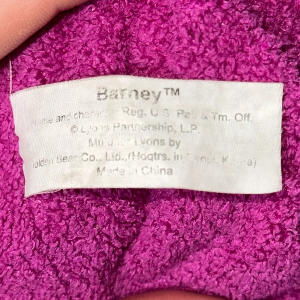 Vintage 1992 Barney Beanie Plush Made By Lyons & Golden Bear Co‎